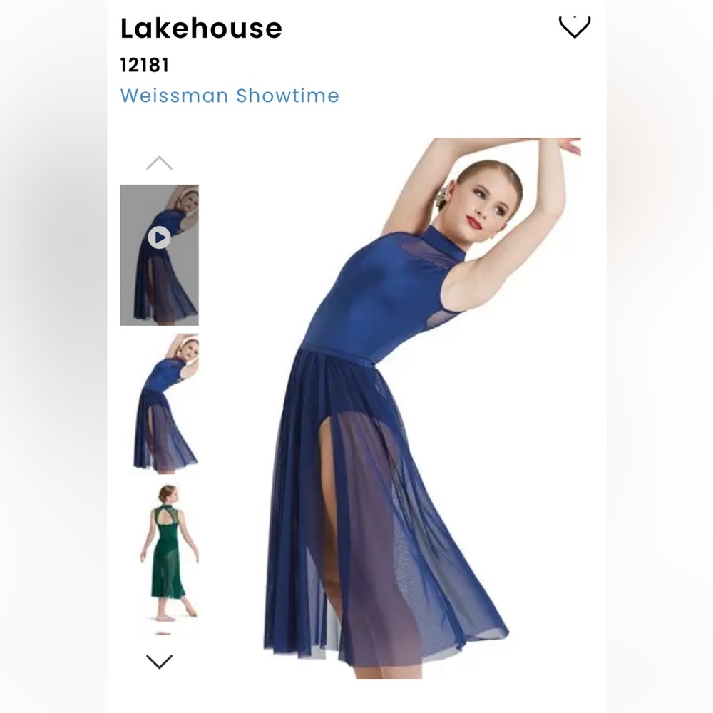 Weissman Lakehouse Contemporary Dress | Size MC | Navy Blur